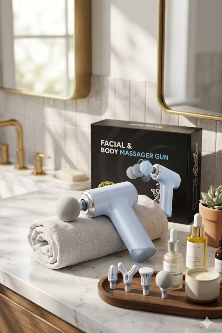 Light Age Fascia Massage Gun – Multi-Head Muscle Massager