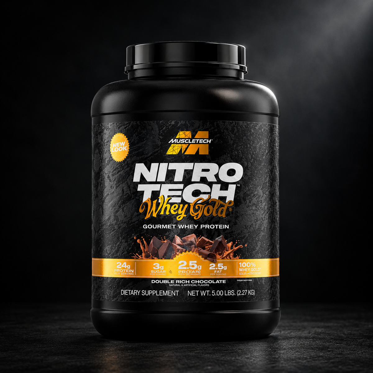 MuscleTech Nitro Tech Whey Gold – Double Rich Chocolate