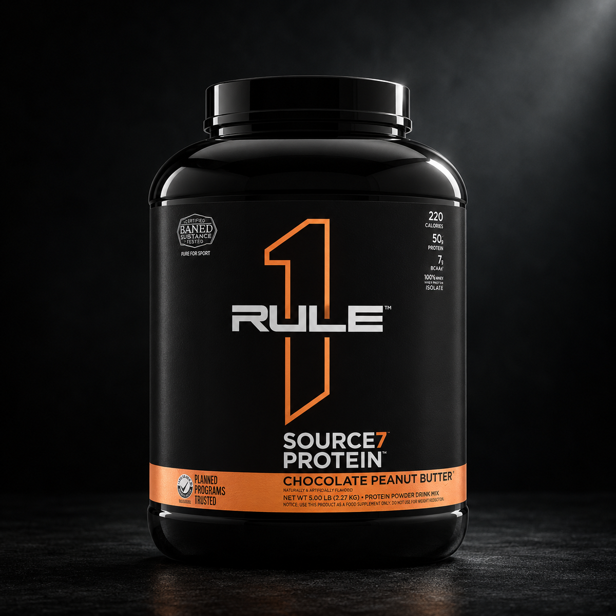 Rule 1 Source7 Protein – Chocolate Peanut Butter