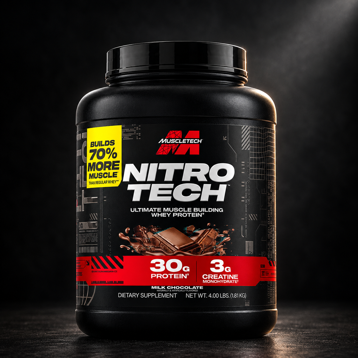 MuscleTech Nitro-Tech Whey Protein – Milk Chocolate