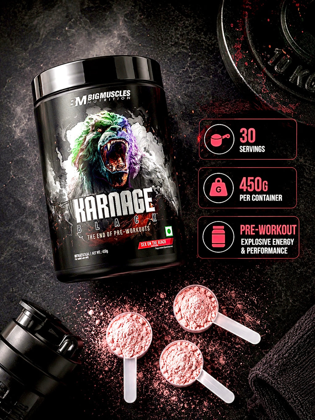 Big Muscle Karnage Pre-Workout 30 servings