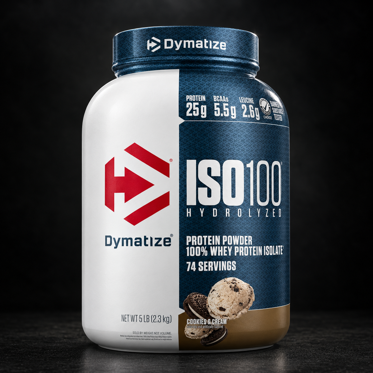 Dymatize ISO100 Hydrolyzed 100% Whey Protein Isolate — 5 lb (2.3 kg)