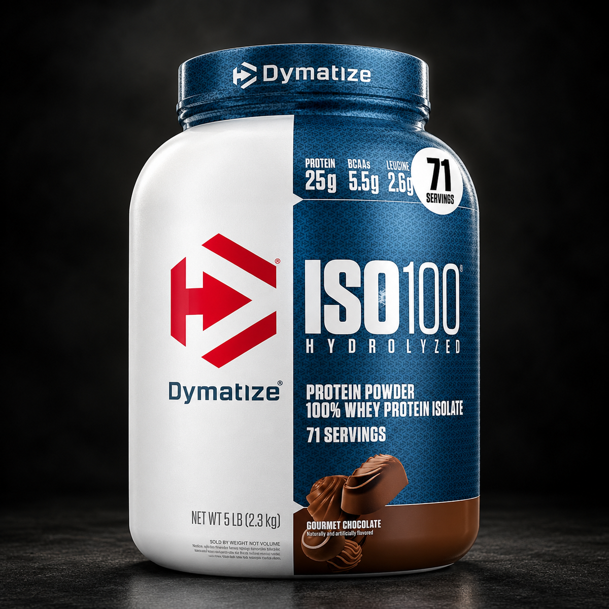 Dymatize ISO100 Hydrolyzed 100% Whey Protein Isolate — 5 lb (2.3 kg)