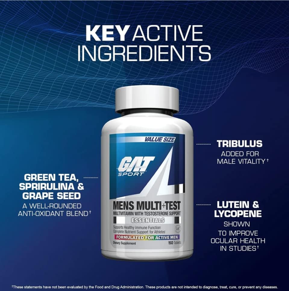 GAT Sport Mens Multi+Test, 60 Tablets