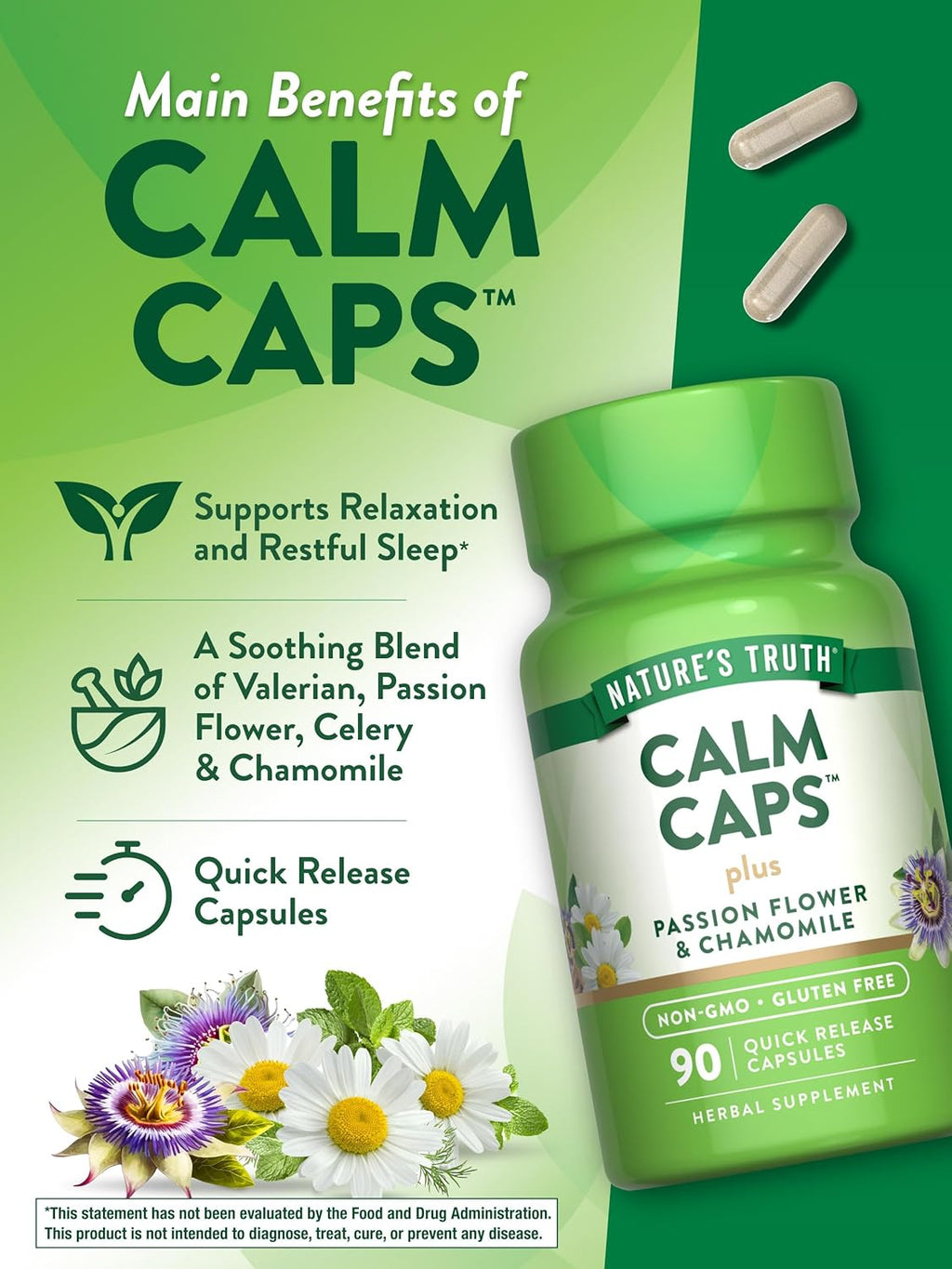 Nature’s Truth Calm Caps, 90 Capsules