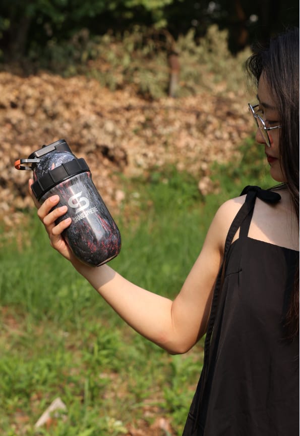 Shekspear shaker bottle 700mls "Tumbler" Double Wall Steel Shaker