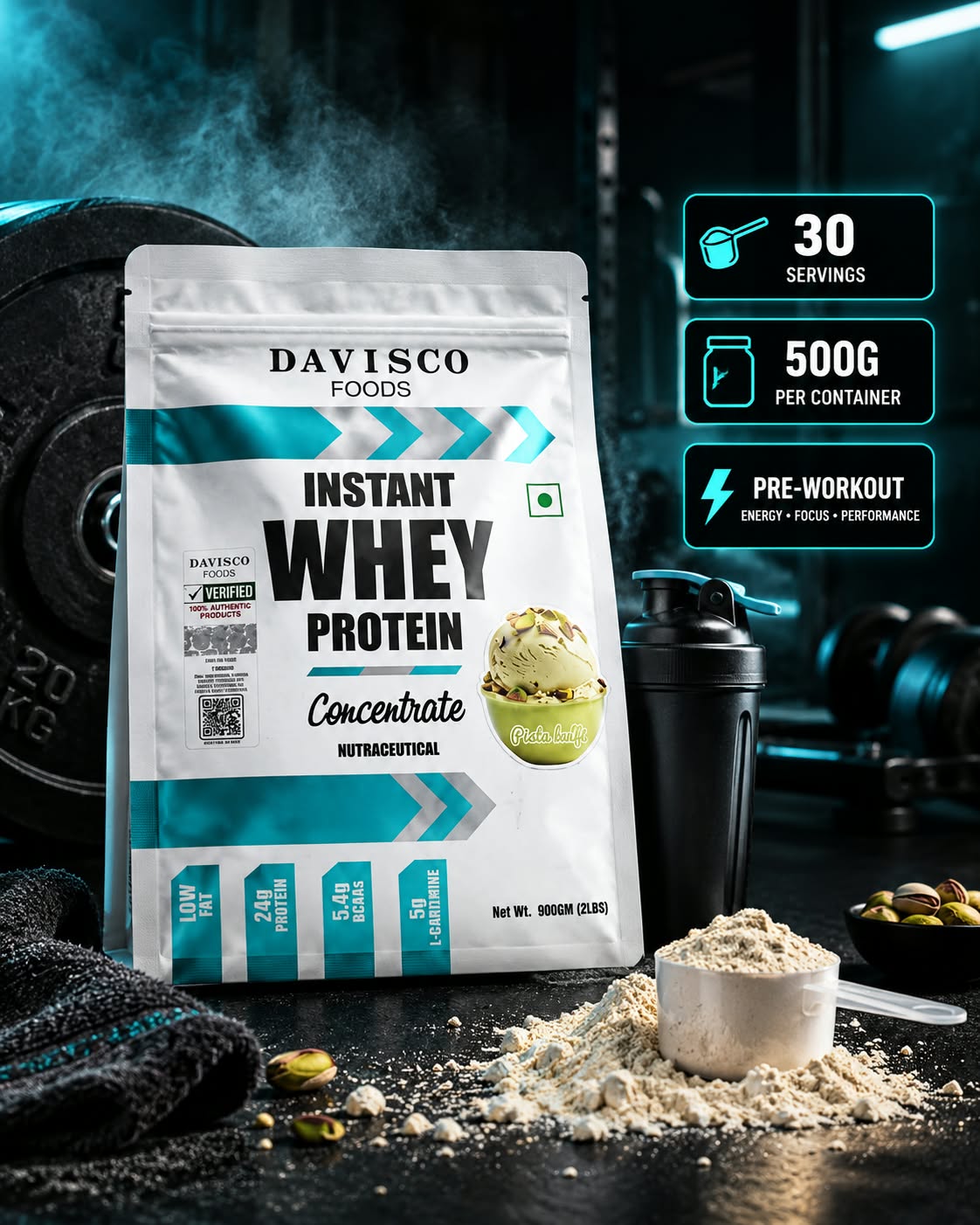 Davisco Whey Protein – 2 Lbs | Coffee Flavor