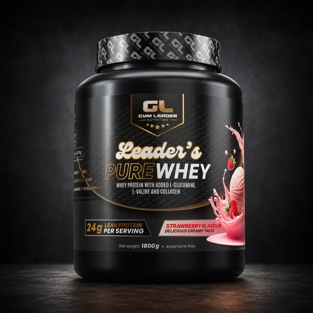 Gym Leader Leader’s Pure Whey – Strawberry