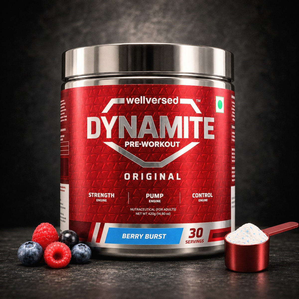 Wellversed Dynamite Pre-Workout – Original| 420g | 30 Servings