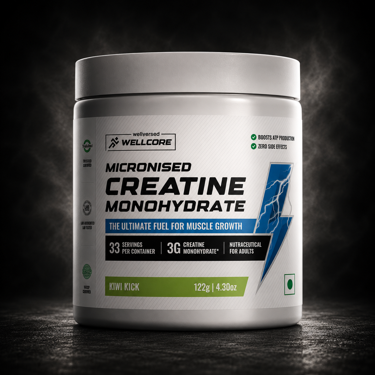 Wellversed Wellcore Micronised Creatine Monohydrate – Kiwi Kick 122g